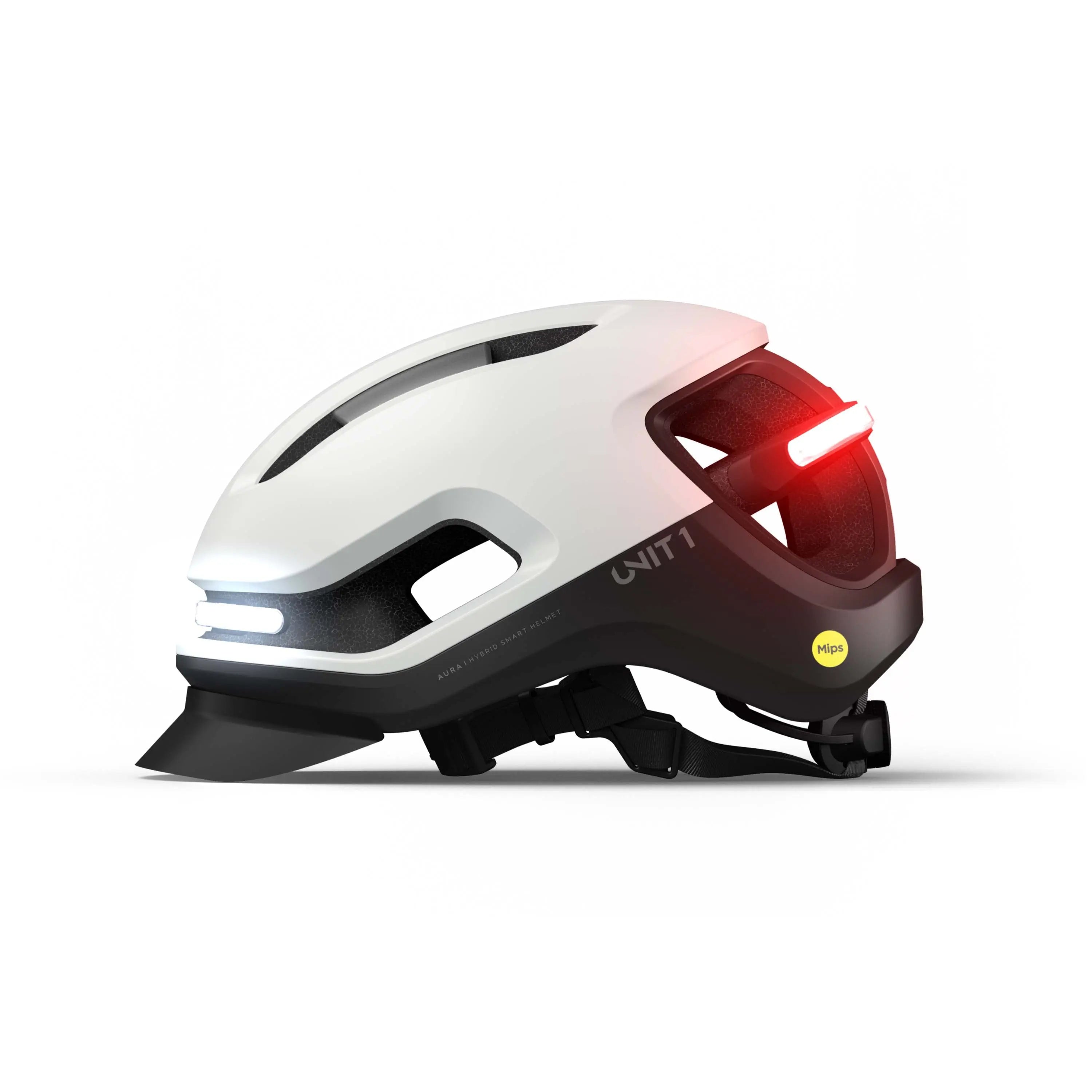 UNIT 1 AURA smart cycling helmet in Orca white