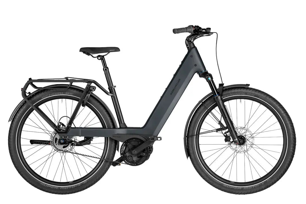 Riese & Müller Nevo5 silent CORE electric bike in slate grey
