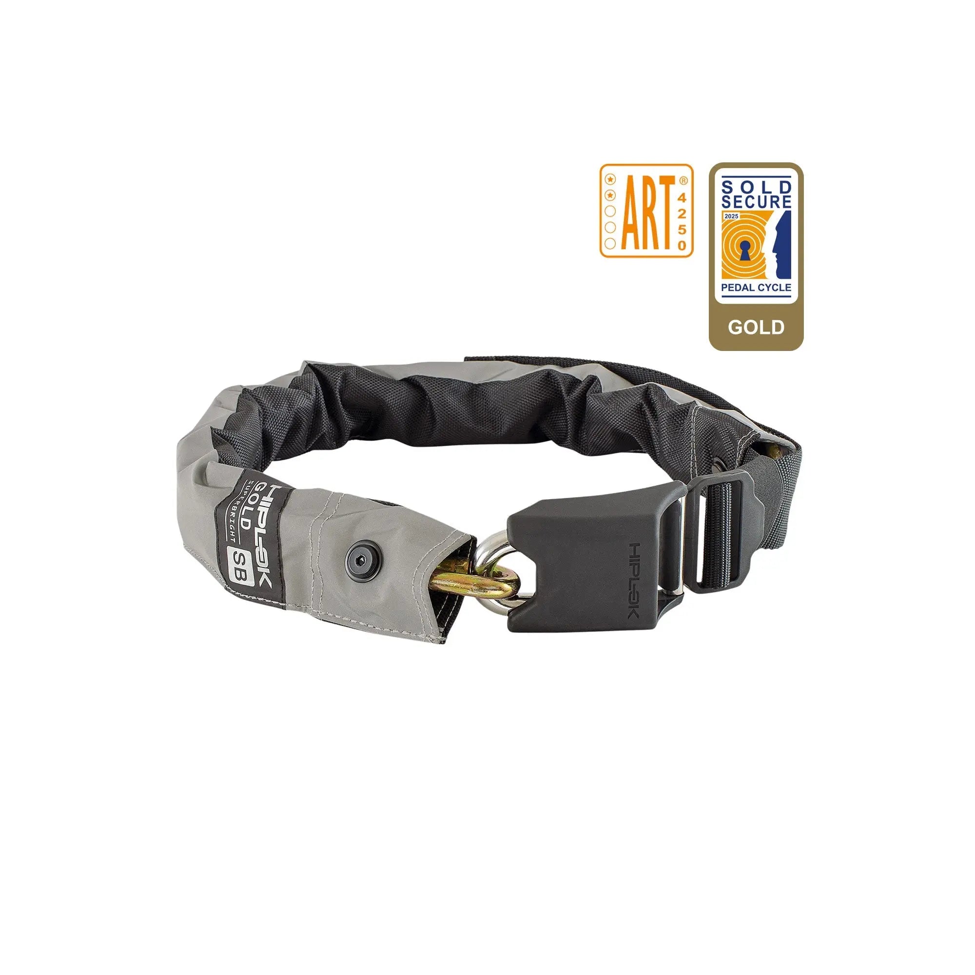 Hiplok GOLD Wearable Chain Lock, Superbright