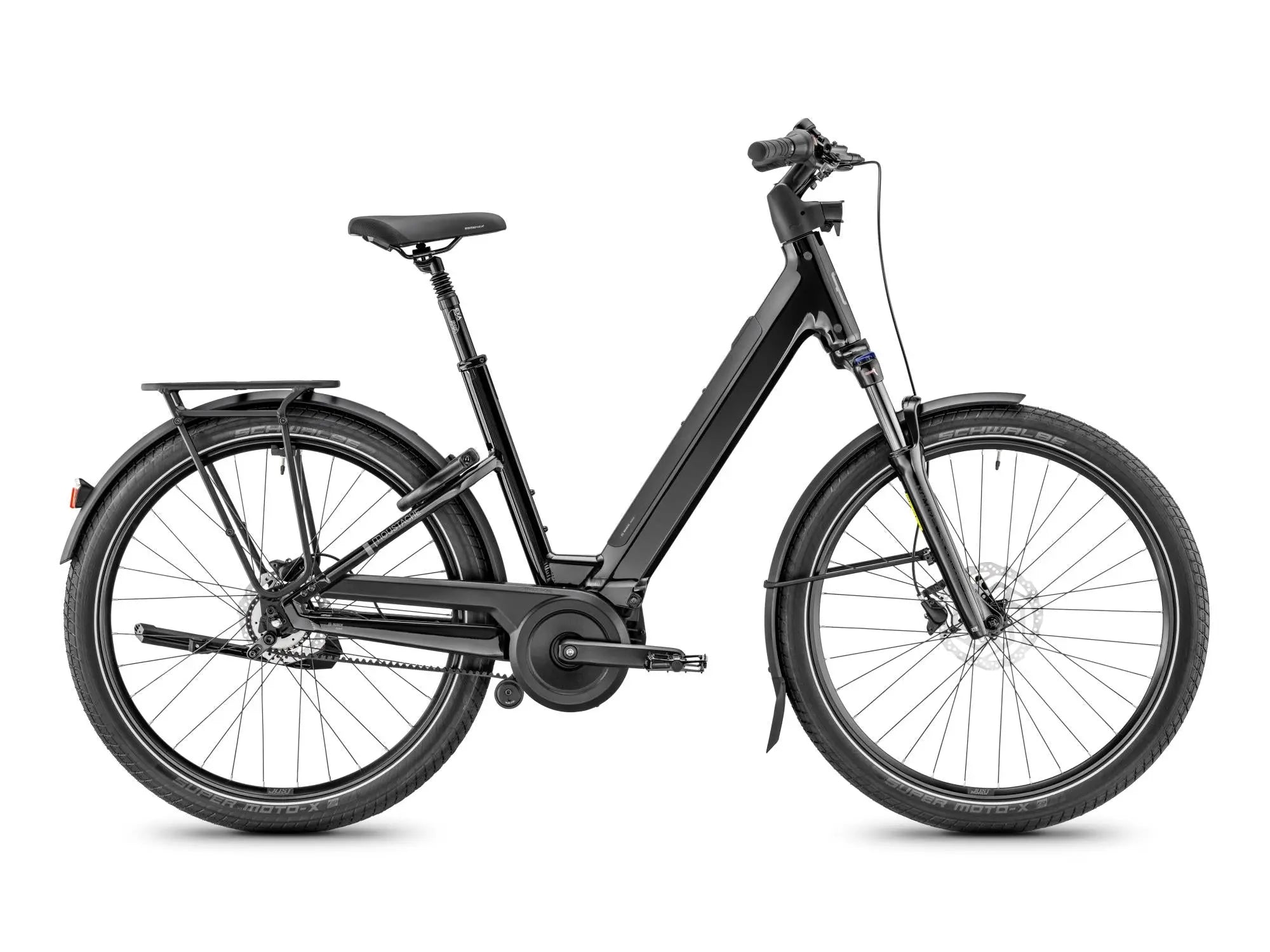 Moustache Mardi 27.2 electric city bike in Black