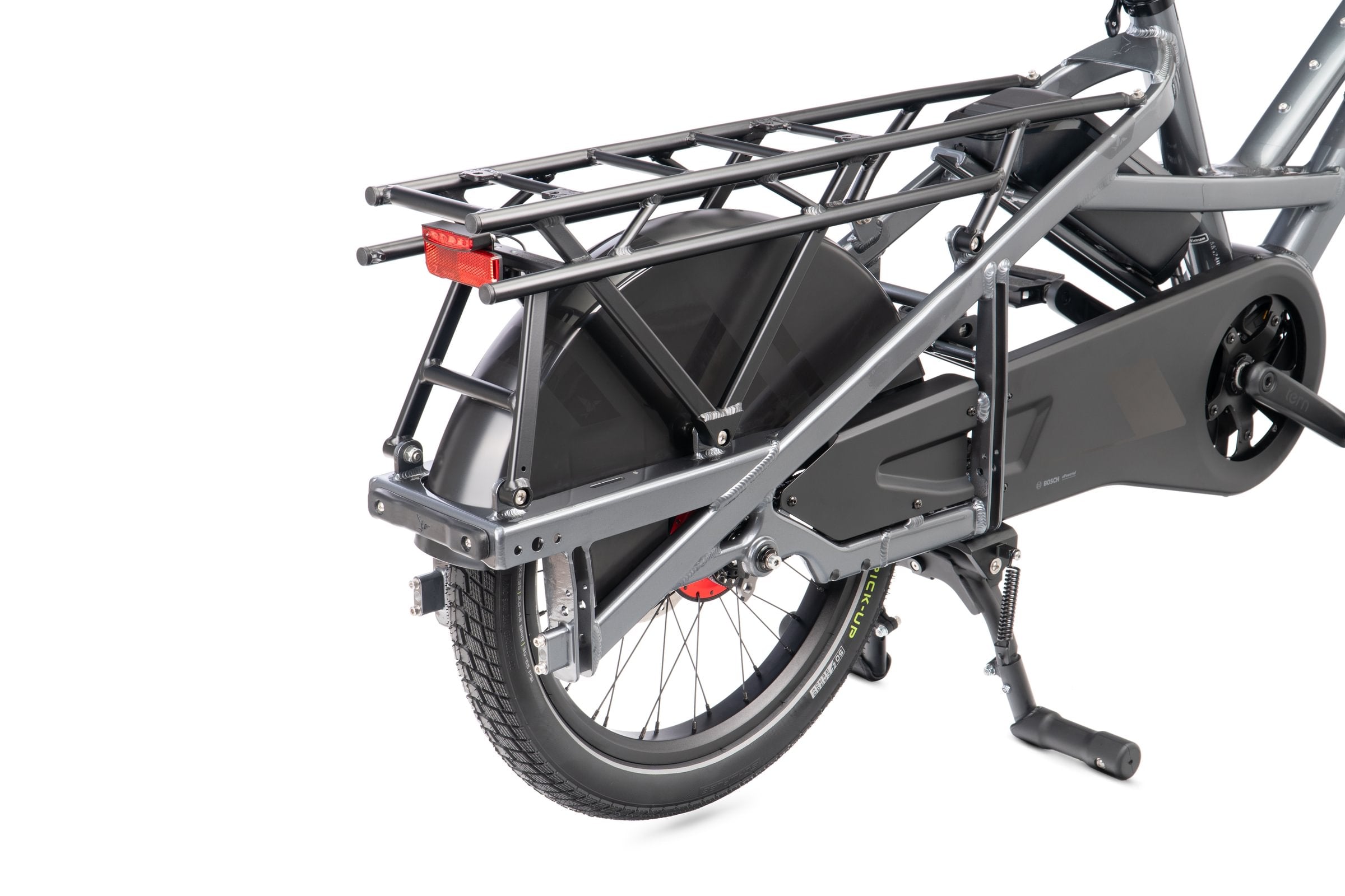 Tern GSD R14 Gen3 iron grey frame and rear rack