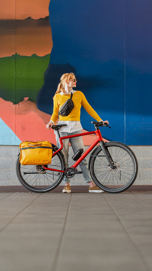 Urwahn electric city bike in Red