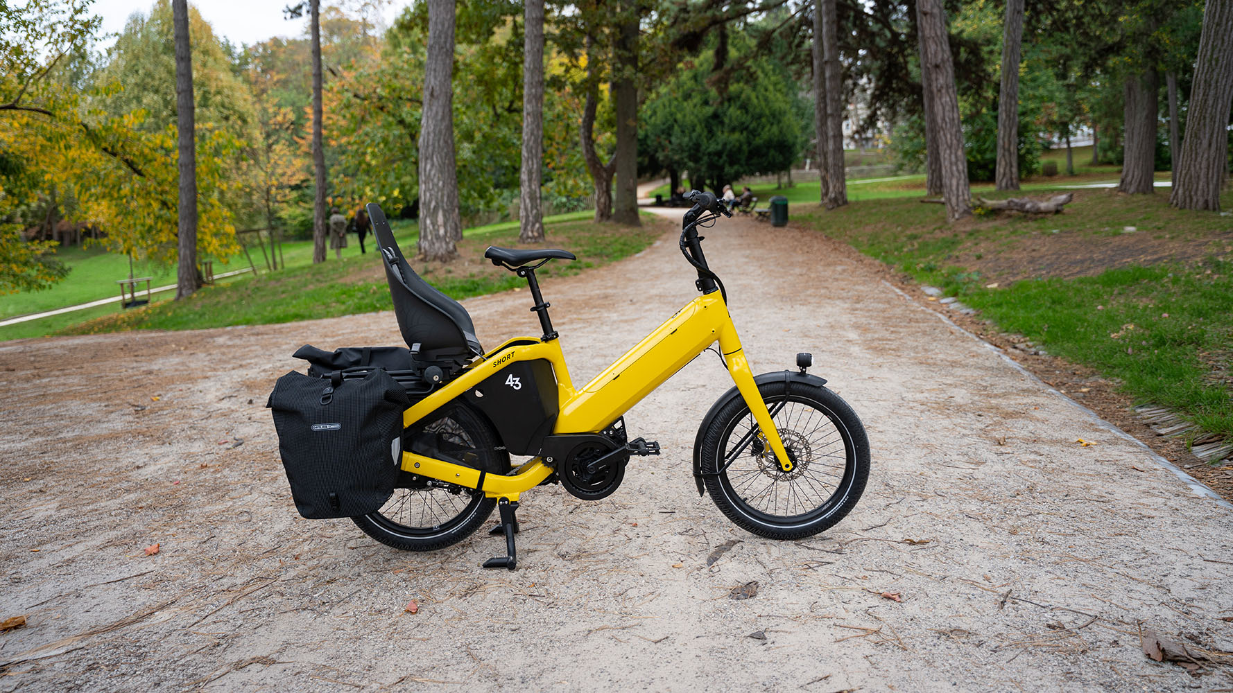 Bike43 longtail electric family bike for 2 kids