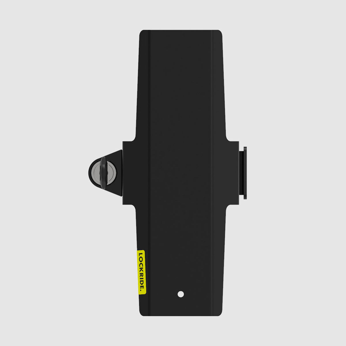 Lockride Z-Series bracket seen from above with the lock at its side