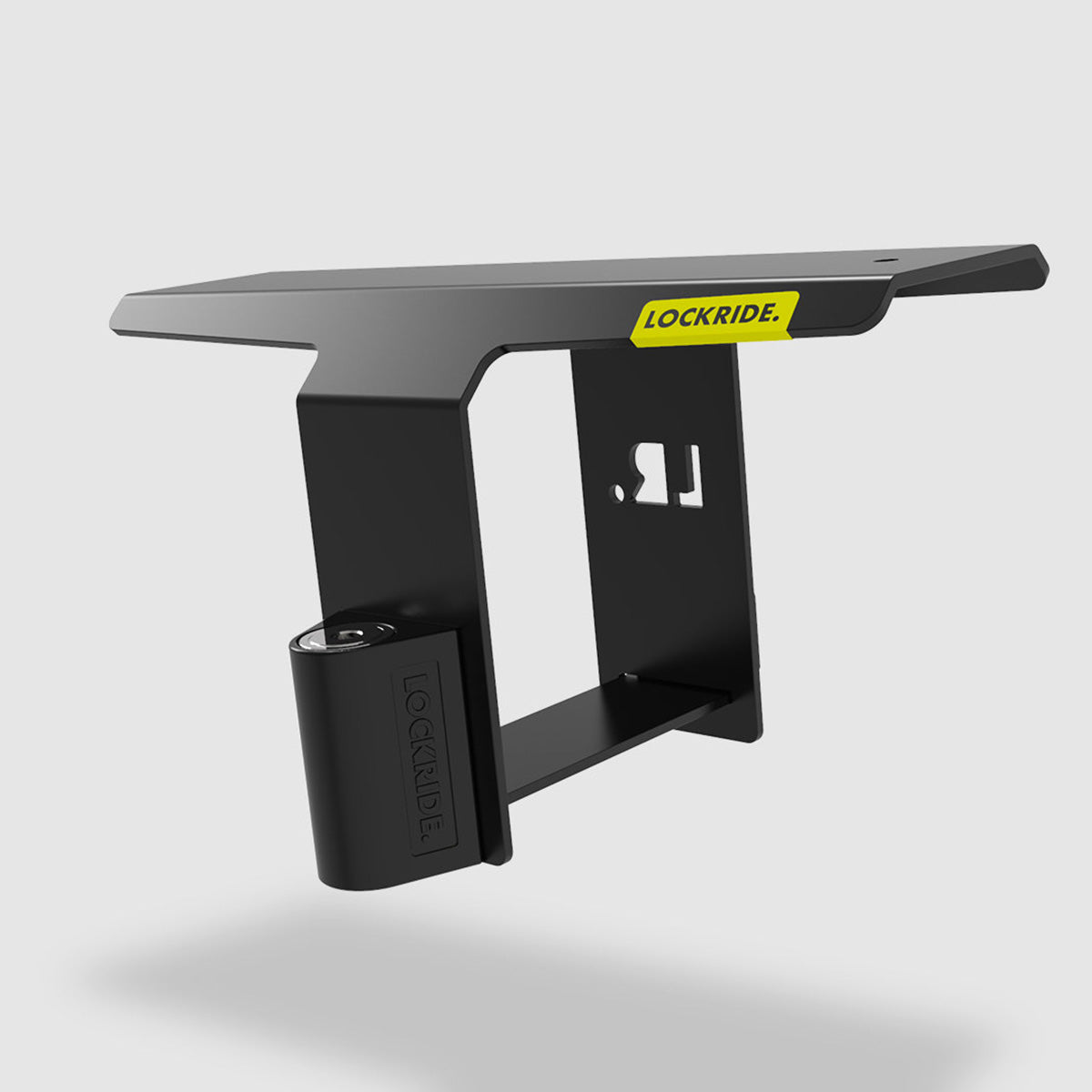 Lockride Z-Series bracket upright, showing the lock housing below the plate