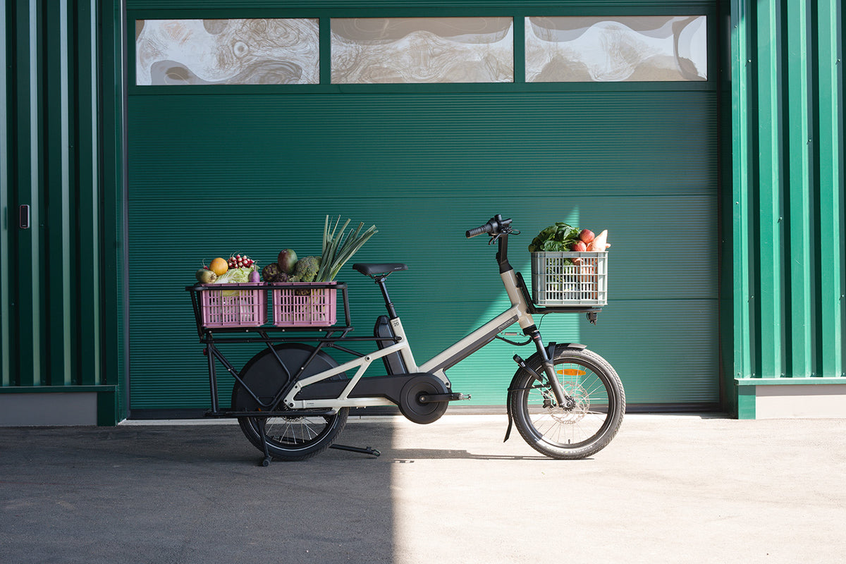 Moustache Lundi 20 Cargo 5 electric longtail bike for school runs and daily errands