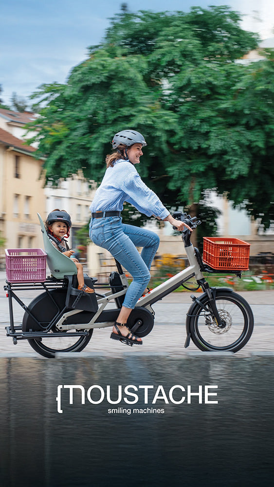 Moustache Lundi 20 Cargo 5 electric longtail family bike