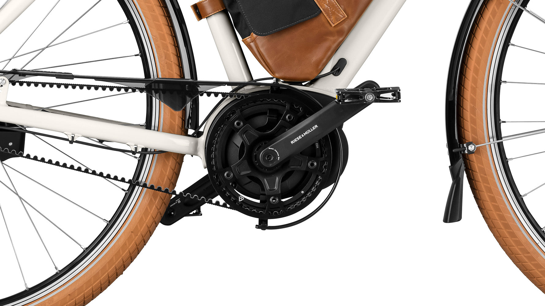 Riese & Müller Cruiser2 Mixte electric city bike in White