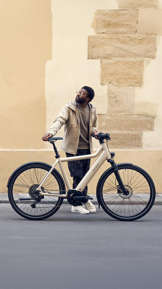 Riese & Müller Culture urban electric bike in Biscuit