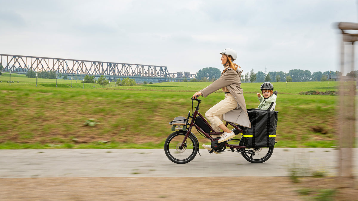 Tern Quick Haul electric longtail family bike for one child