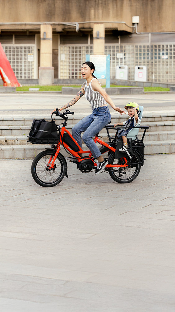 Tern Quick Haul electric longtail family bike for one child