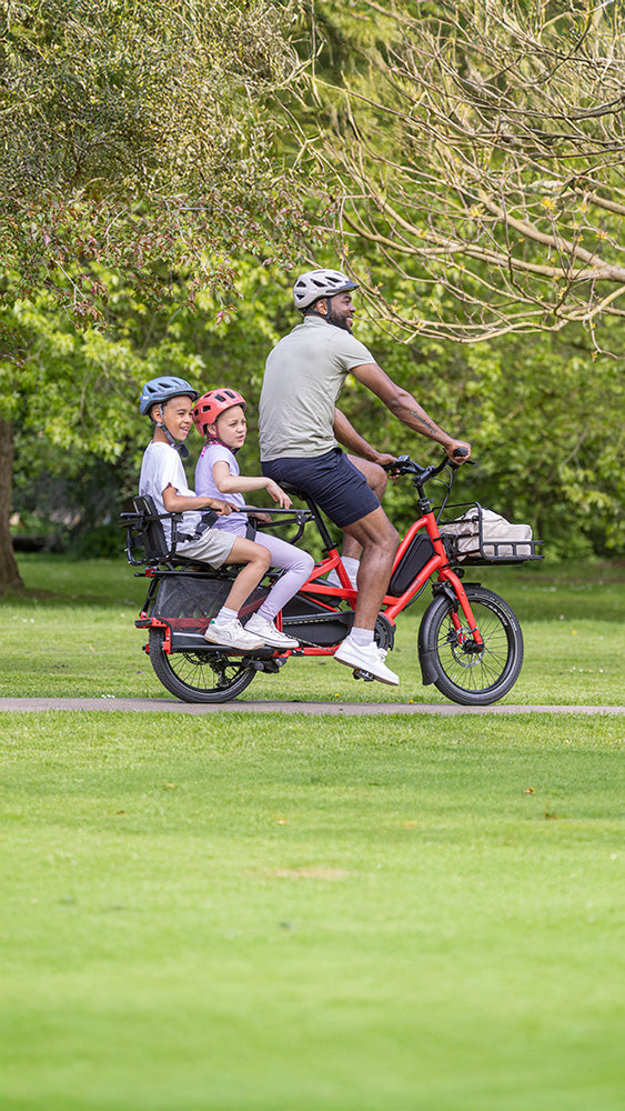 Tern Quick Haul Long D9 electric longtail family bike for 2 kids