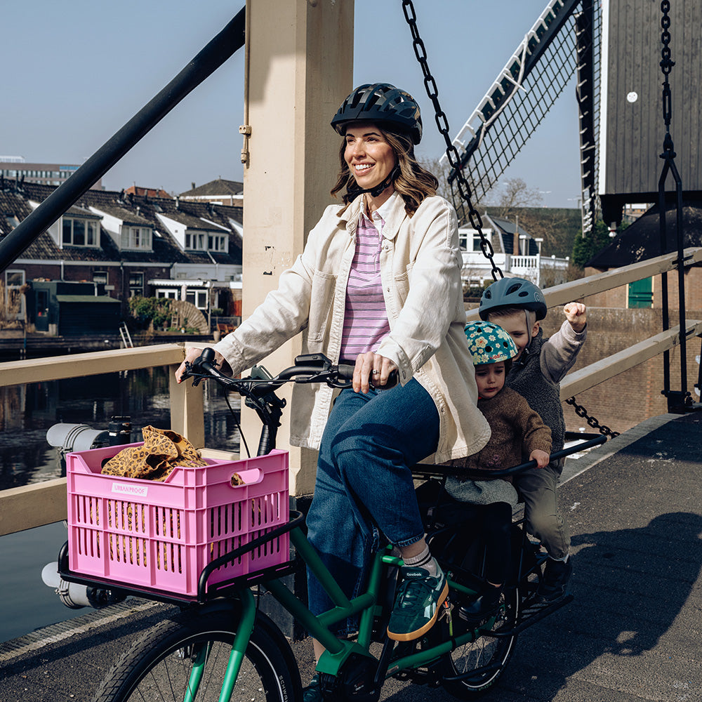 Veloe Multi Lungo electric longtail bike in Green